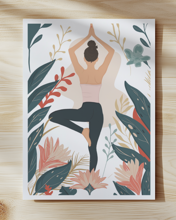 Carnet illustré Yoga & Nature – Papeterie poétique par Laurie Illustration – Image 4