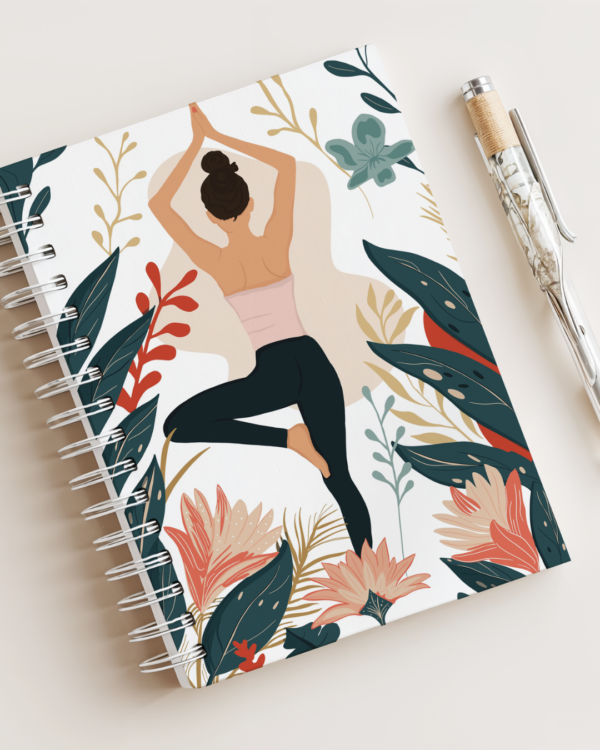Carnet illustré Yoga & Nature – Papeterie poétique par Laurie Illustration – Image 3