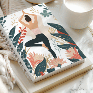 spiral-notebook-white-front-68fa2c734b526.png Carnet illustré Yoga & Nature – Papeterie poétique par Laurie Illustration