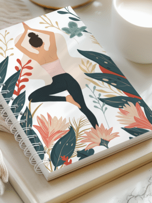 Carnet illustré Yoga & Nature – Papeterie poétique par Laurie Illustration
