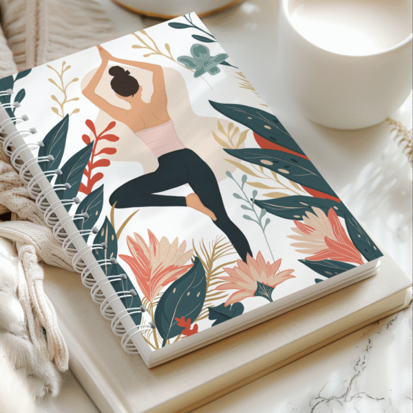 Carnet illustré Yoga & Nature – Papeterie poétique par Laurie Illustration