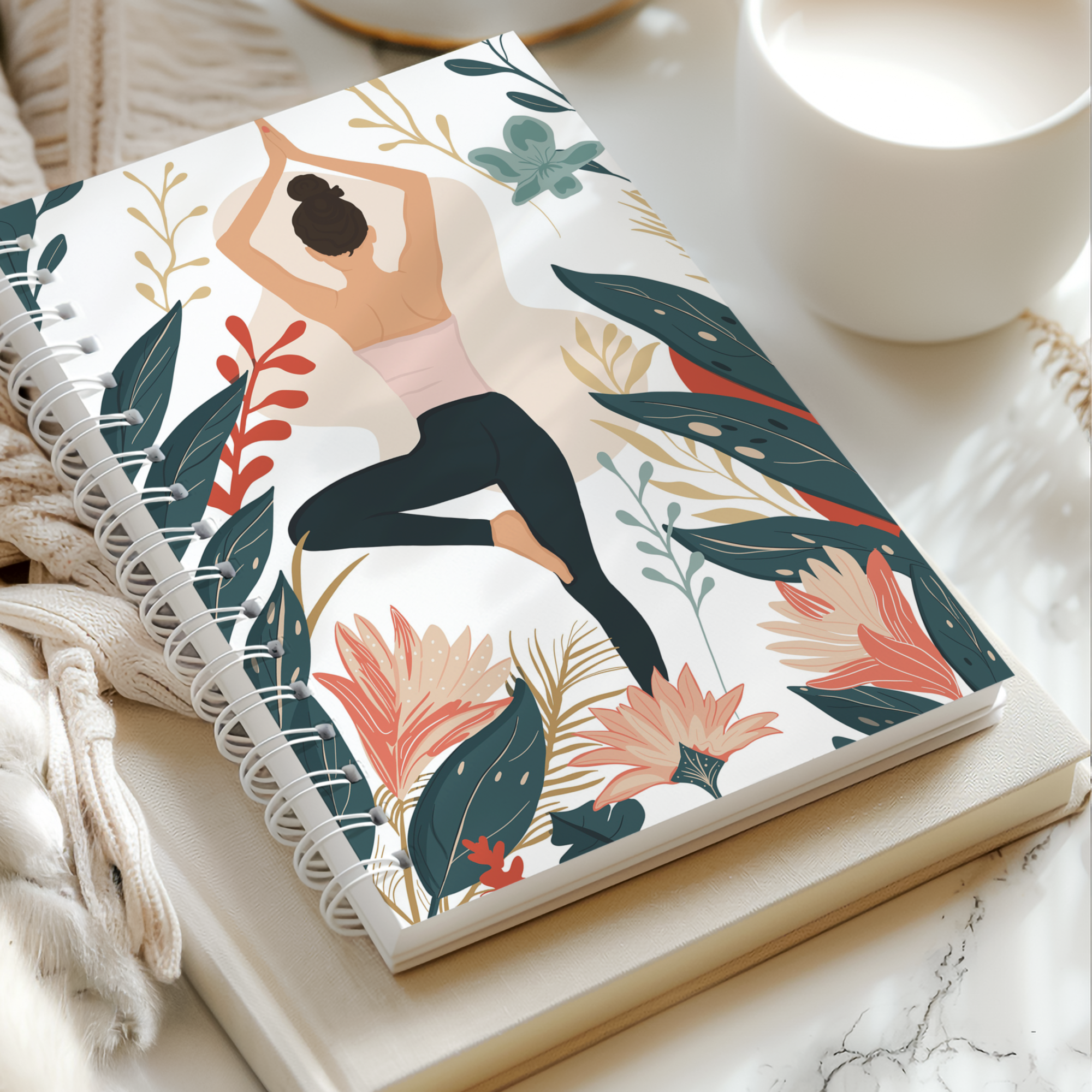 Carnet illustré Yoga & Nature – Papeterie poétique par Laurie Illustration