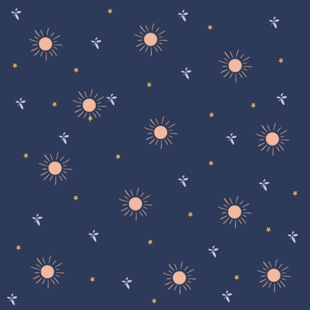 Répétition d'un motif botanique sans couture (seamless pattern) créé pour le design de motifs floraux pour packaging holistique et textile