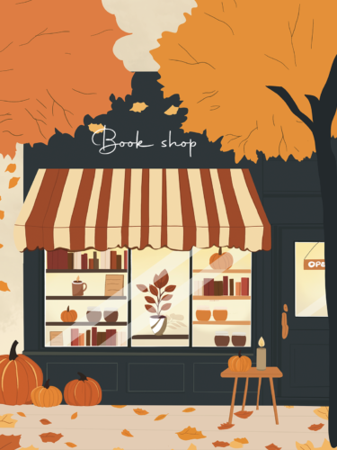 illustration bookshop