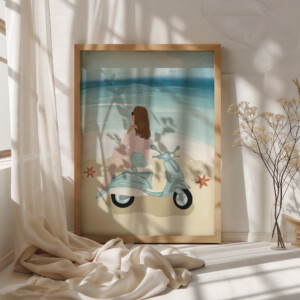 Illustration dolce vita aux tons doux et apaisants